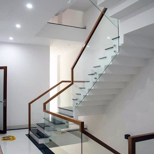 Mẫu Cầu Thang Kính Cường Lực đẹp