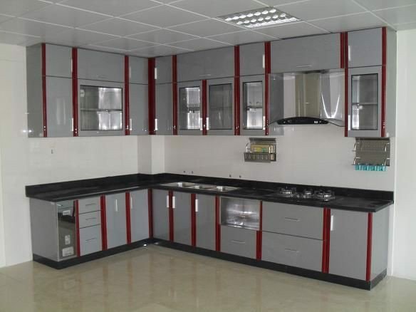 Tủ bếp cánh kính mẫu 1 Tủ bếp cánh kính mẫu 1