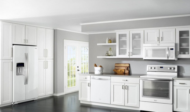 Tủ bếp cánh kính mẫu 1 Tủ bếp cánh kính mẫu 1