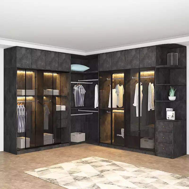 Tư vấn thiết kế tủ áo cánh kính