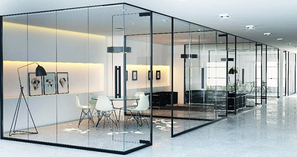 Vách ngăn nhôm kính mẫu 1 Vách ngăn nhôm kính mẫu 1
