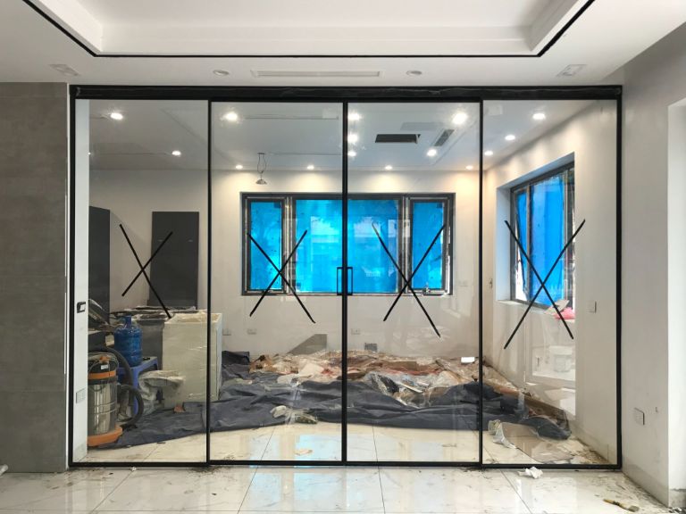 Cửa nhôm Slim mẫu 1